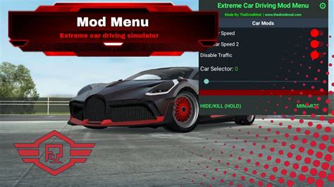 extreme car driving simulator mod menu speed hack